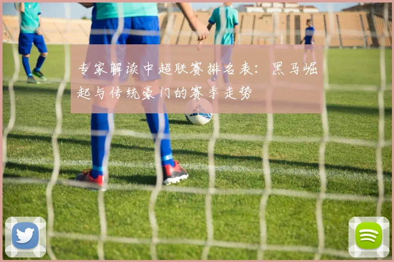 专家解读中超联赛排名表：黑马崛起与传统豪门的赛季走势