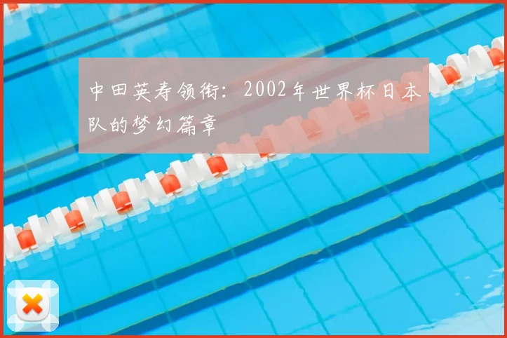 中田英寿领衔：2002年世界杯日本队的梦幻篇章